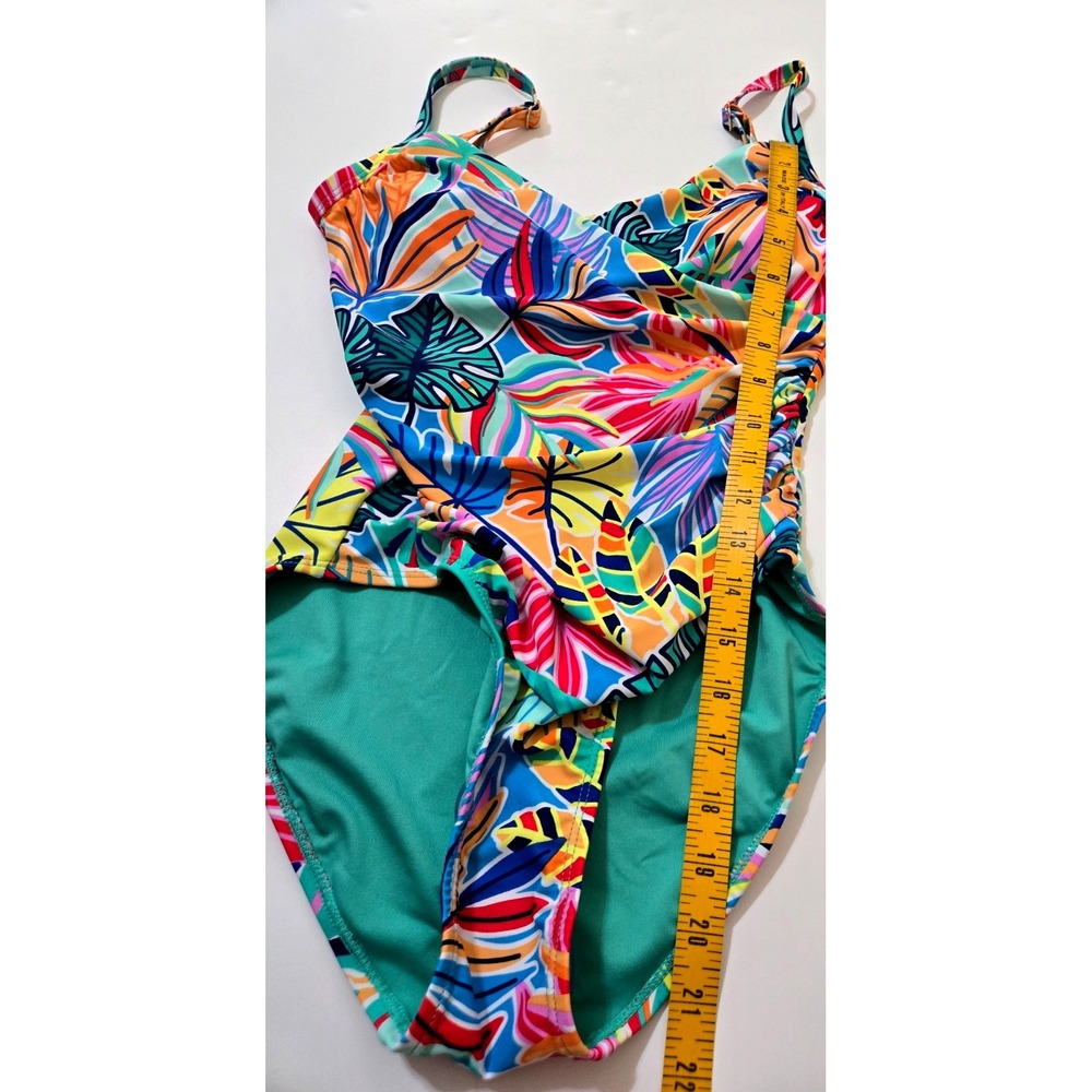 Stella Parker Island Collection One Piece Swimsuit Women's S Multi NWT - Picture 5 of 10
